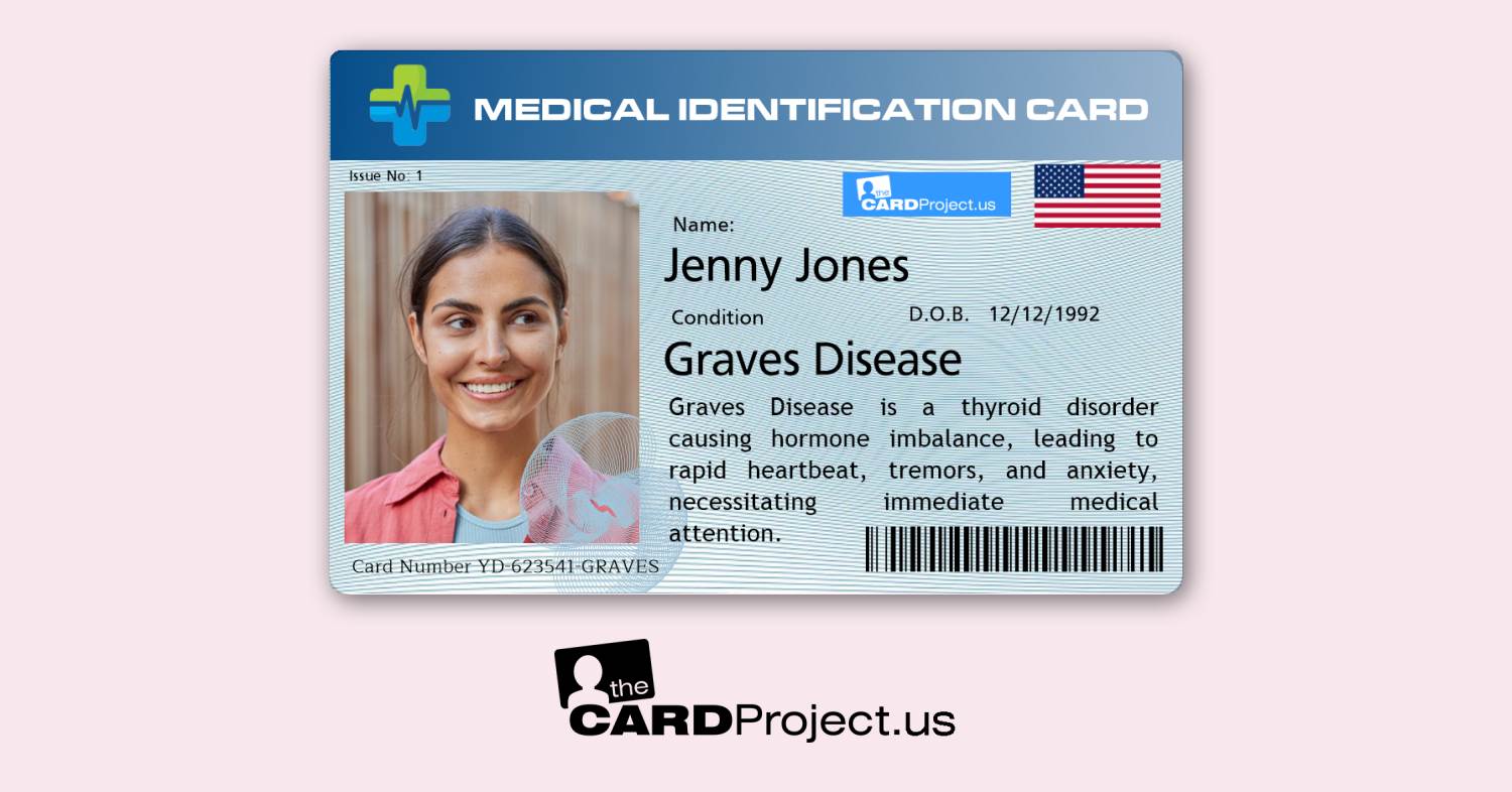 Graves Disease Premium Medical Card (FRONT)